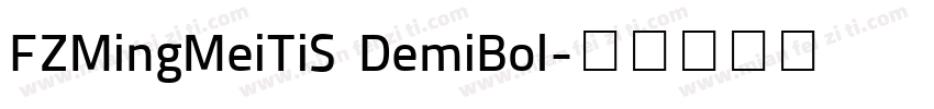 FZMingMeiTiS DemiBol字体转换